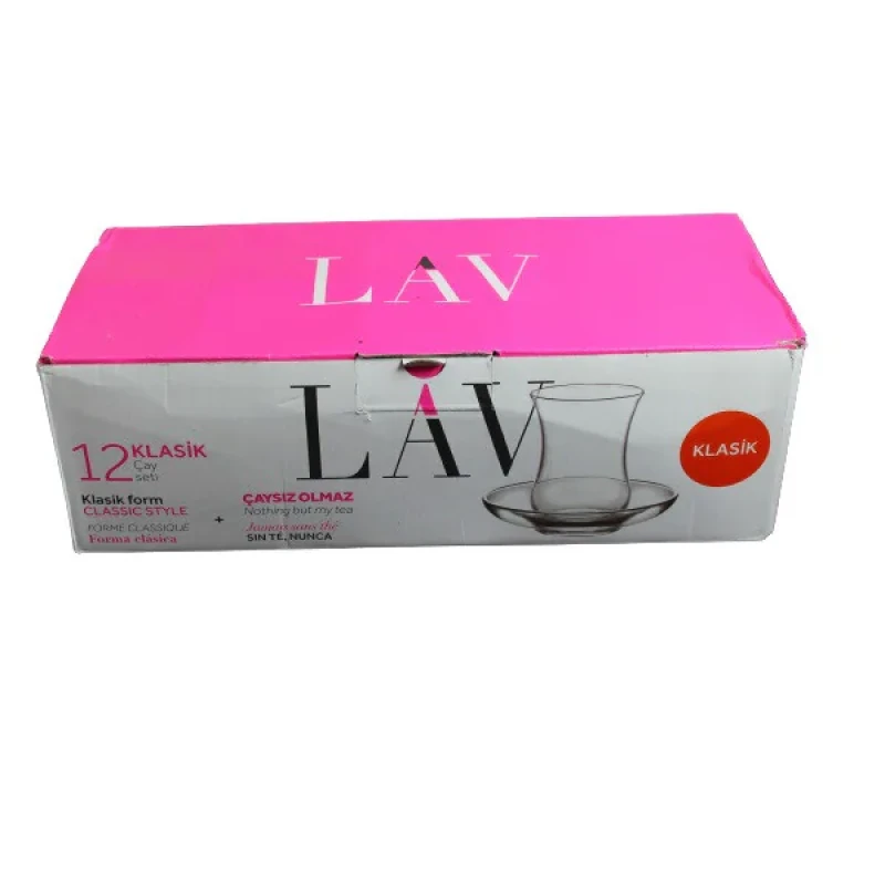 ست فنجان و نعلبکی 12 پارچه لاو  مدل CAYS13-G