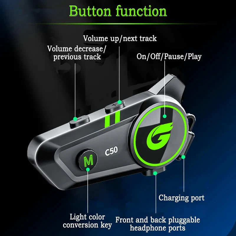 هدست کلاه کاسکت گووک مدل C50
