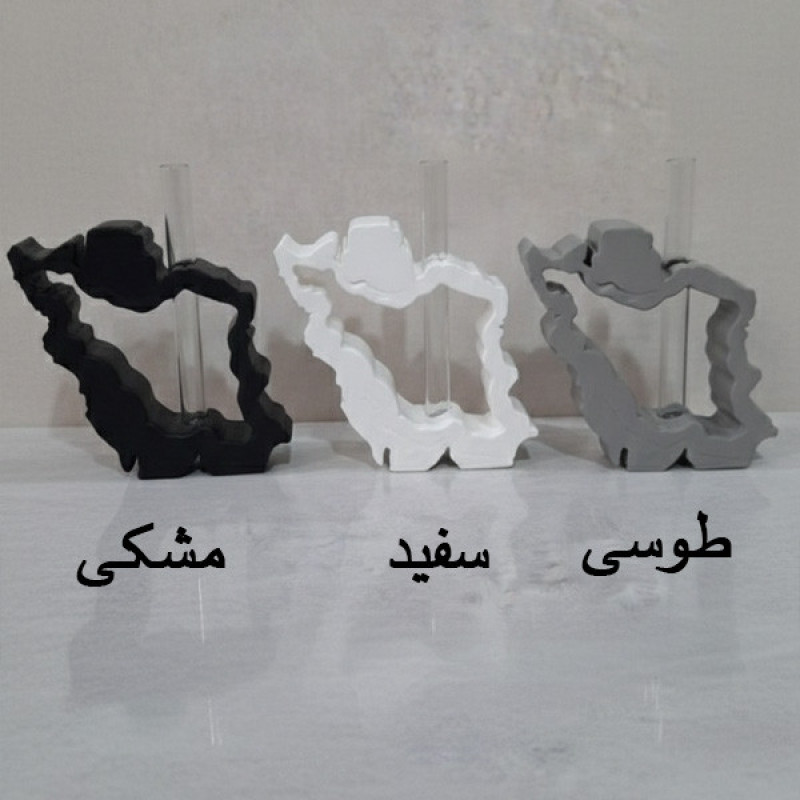 گلدان سفالی مدل نقشه ایران طرح گلجای