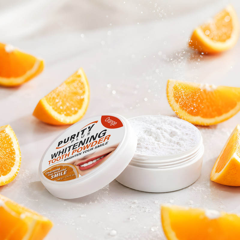 پودر سفیدکننده دندان پیوریتی پلاس مدل Orange وزن ۵۰ گرم
