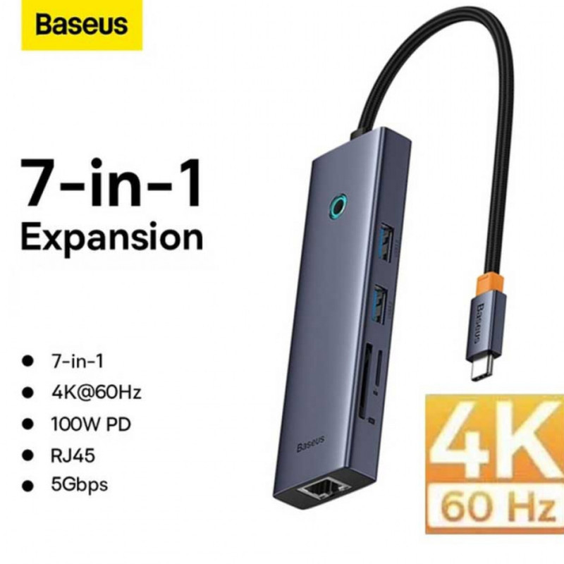 هاب 7 پورت USB-C باسئوس مدل BS-OH112