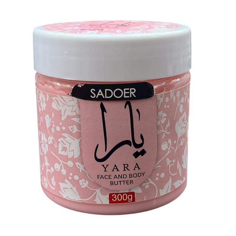 کره بدن سادور مدل یارا 300 گرم مناسب انواع پوست با خاصیت مرطوب‌کنندگی، ضد حساسیت، ضد آفتاب‌سوختگی، جمع‌کننده منافذ و ضد لک
