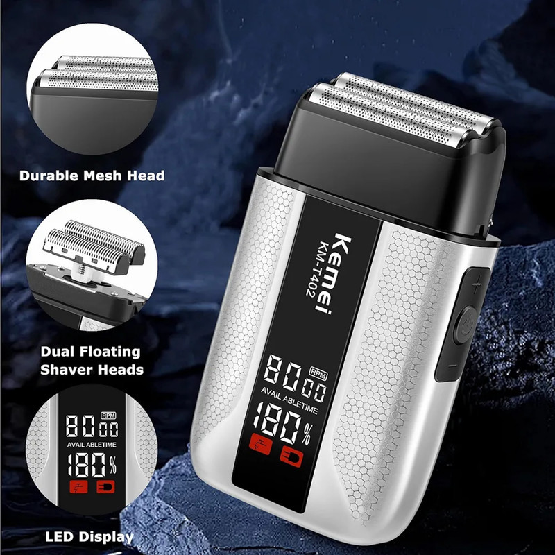ماشین اصلاح موی صورت شارژی کیمی مدل KM-T402