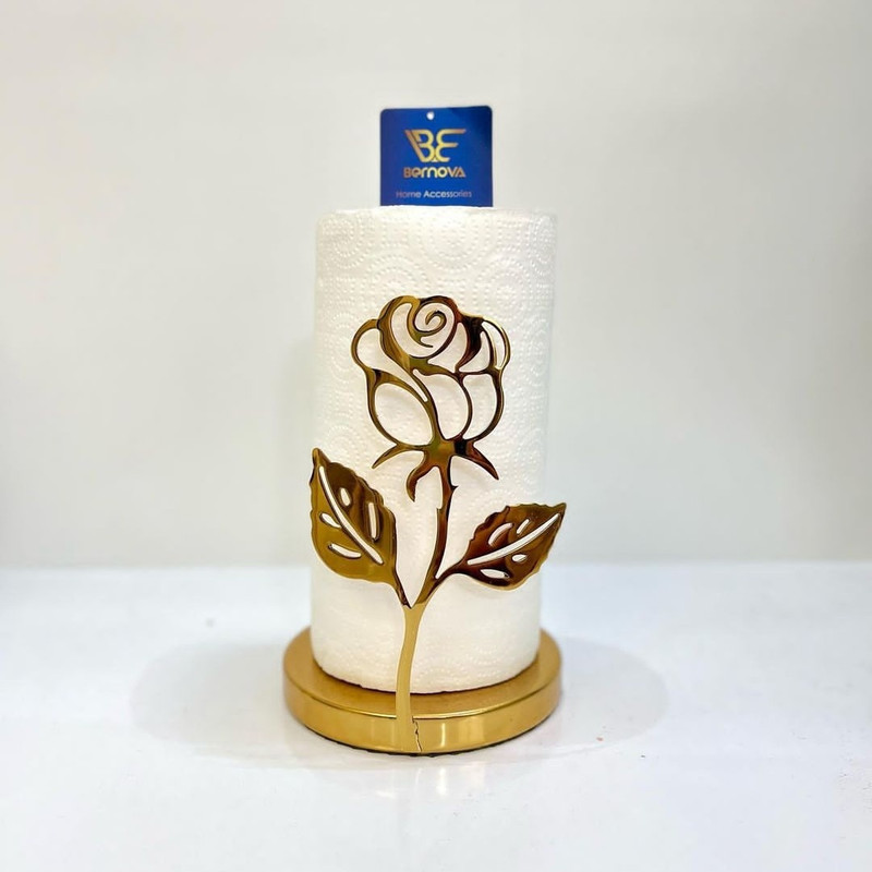 پایه رول دستمال کاغذی برنوا مدل گل غنچه کد Gh.1