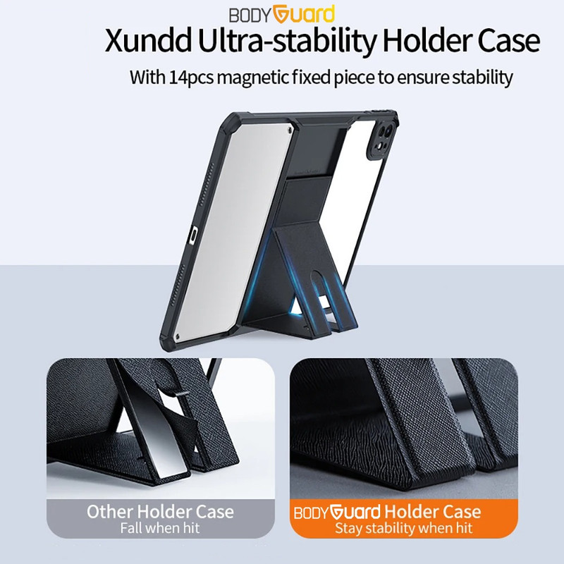 کاور بادیگارد مدل Kickstand مناسب برای تبلت اپل iPad Pro 13 inch 2024 M4  iPad Pro 13 inch 2025 M5