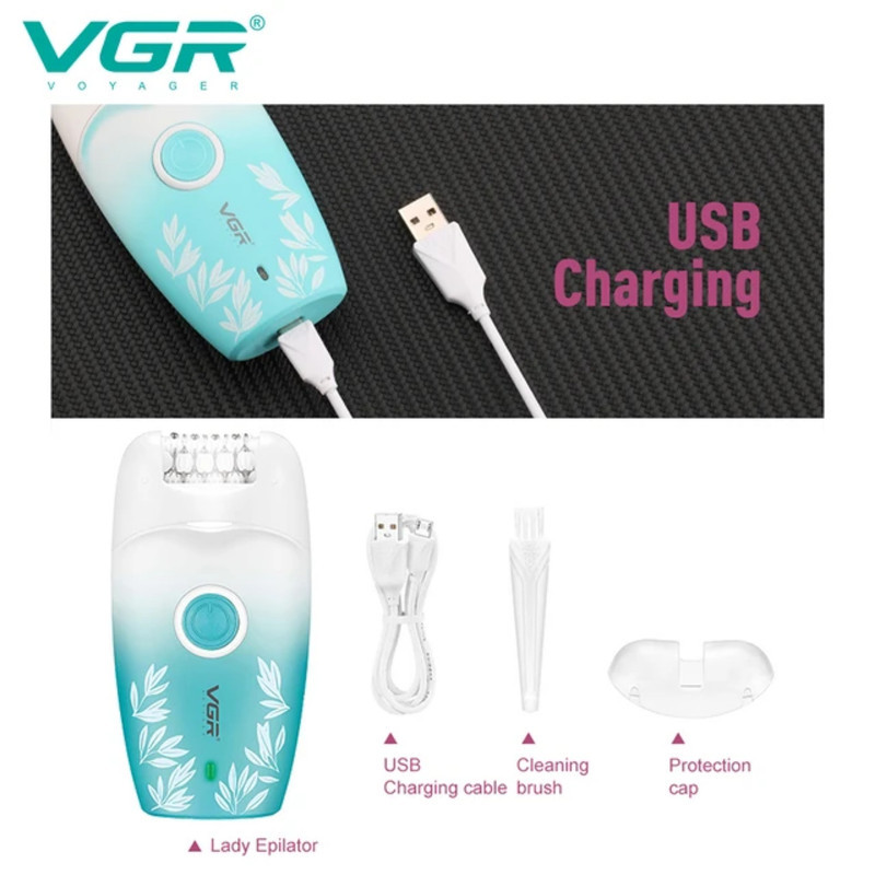 اپیلاتور بدن وی جی ار مدل V-738