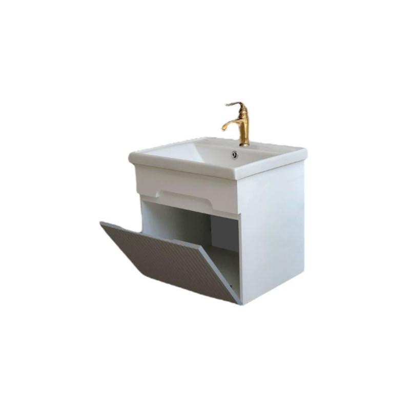 ست کابینت و روشویی بی اس سی مدل آرالیا به همراه آینه باکس کد 03