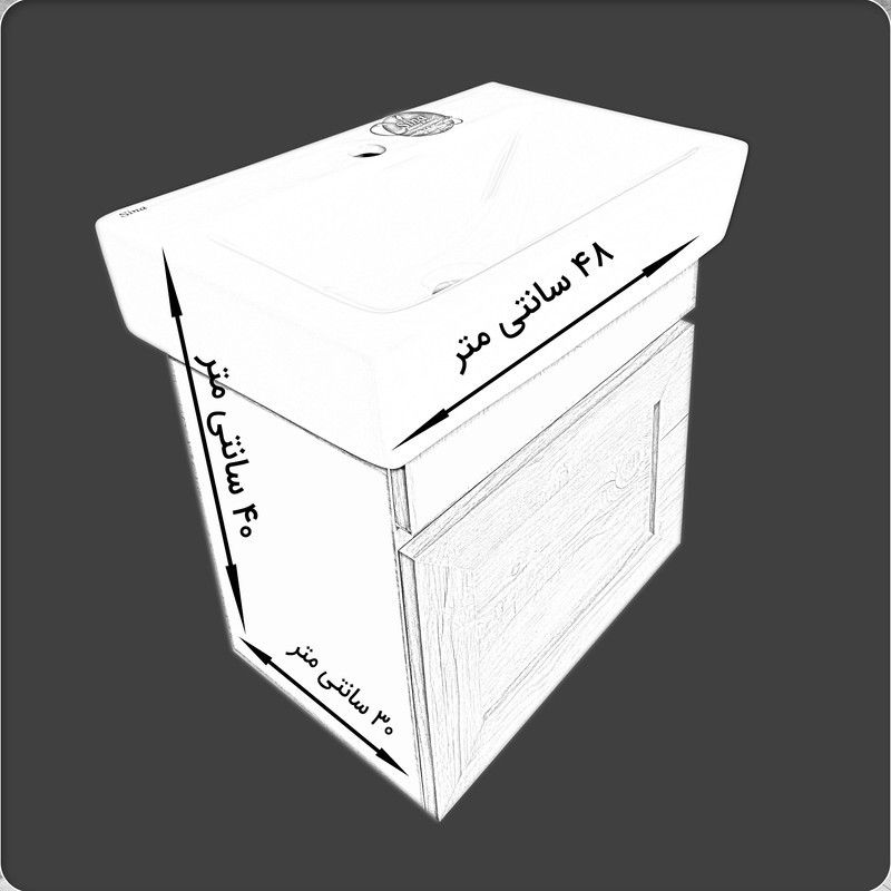 ست کابینت و روشویی مدل Z33W
