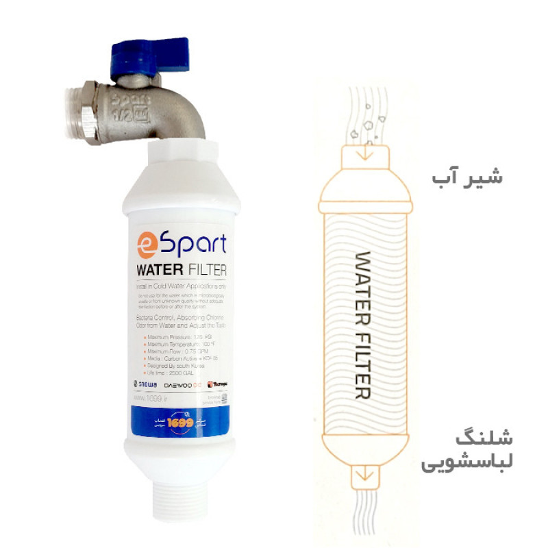 فیلتر رسوب‌گیر ماشین لباسشویی e اسپارت مدل EN-1710