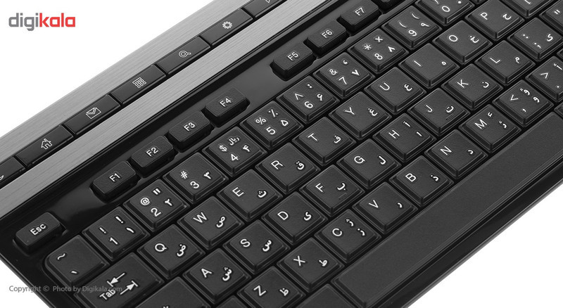 کیبورد بی سیم تسکو مدل TKM7106W همراه با موس بی‌سیم