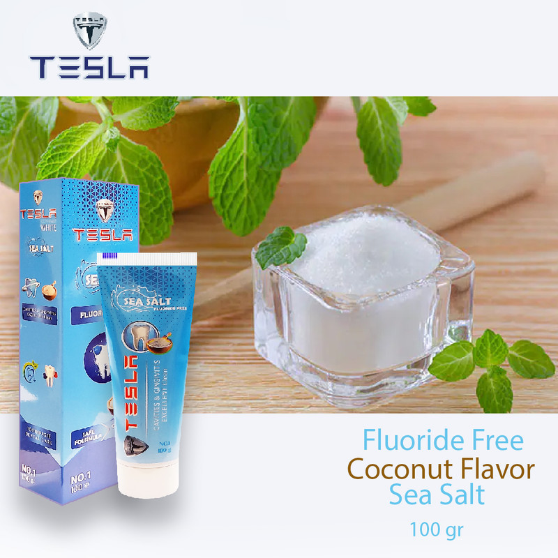 خمیر دندان تسلا مدل  Sea Salt وزن 100 گرم مجموعه 2 عددی