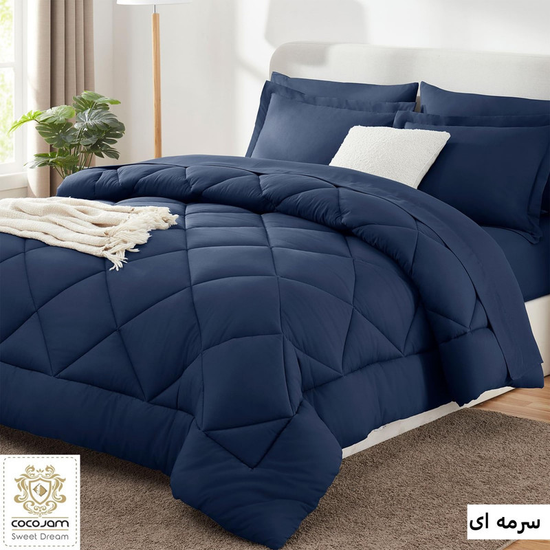 سرویس روتختی کوکوجم مدل میکرو فایبر دونفره 6 تکه
