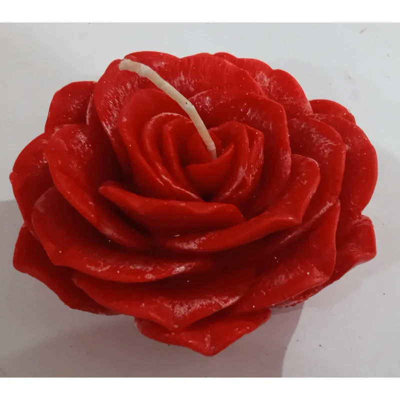 شمع مدل گل بسته 3 عددی