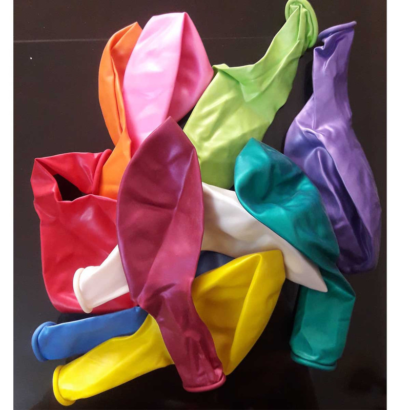 بادکنک طرح رنگی مجموعه 10 عددی