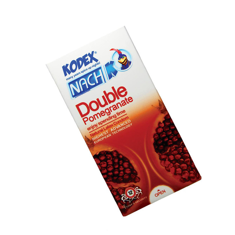 کاندوم کدکس مدل Double Pomegranate بسته 12 عددی