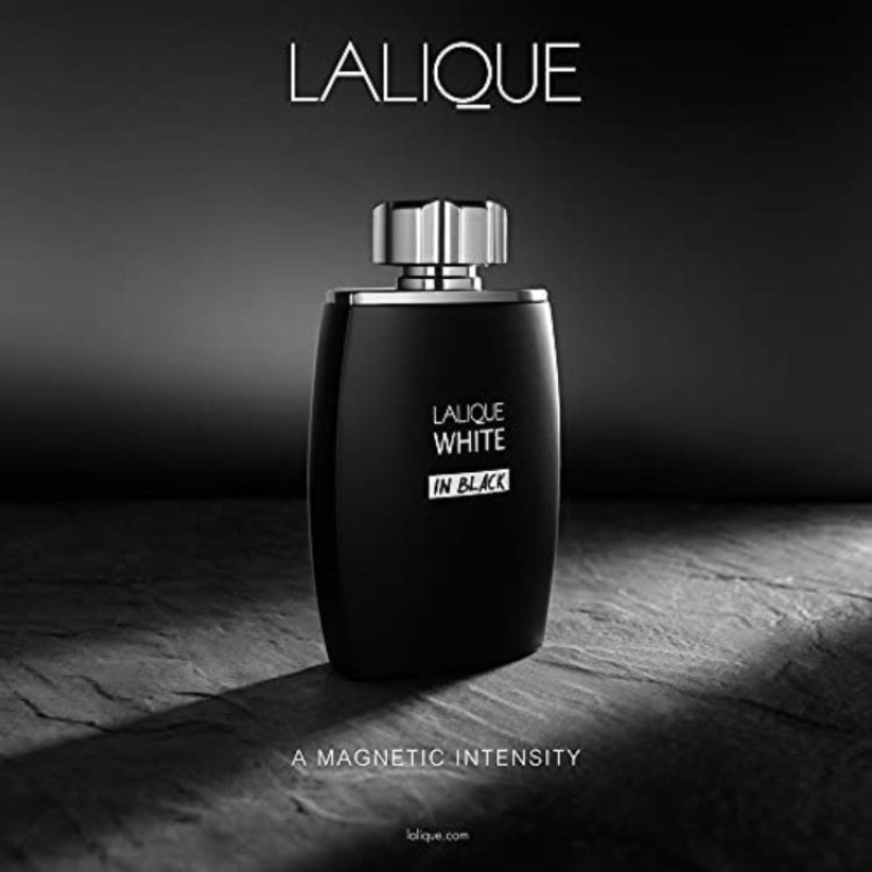 ادو پرفیوم مردانه لالیک مدل White in Black حجم 125 میلی لیتر
