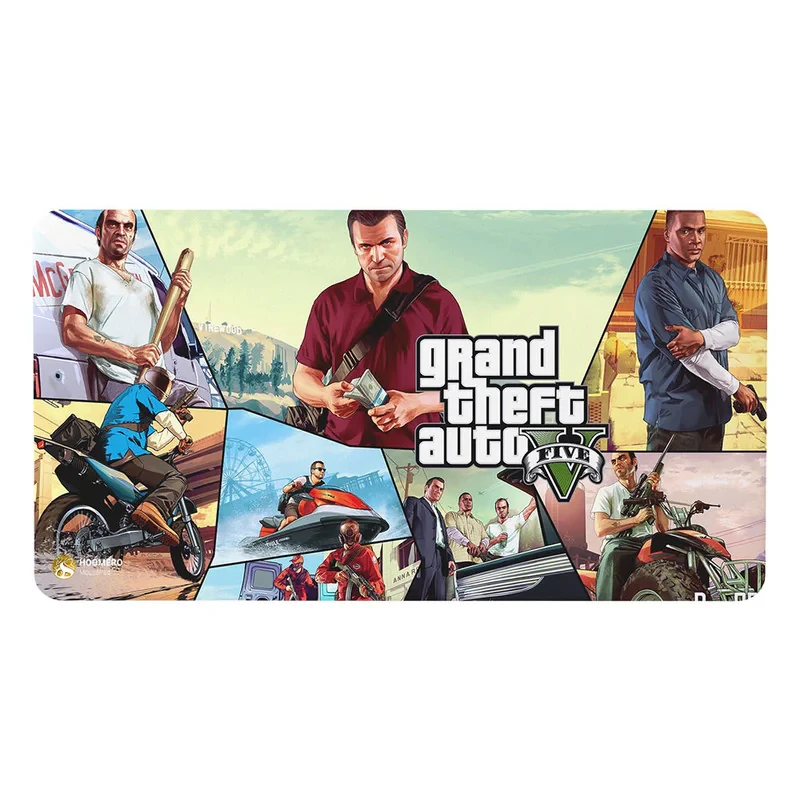 ماوس پد مخصوص بازی هومرو مدل MX215 طرح بازی جی تی ای GTA V