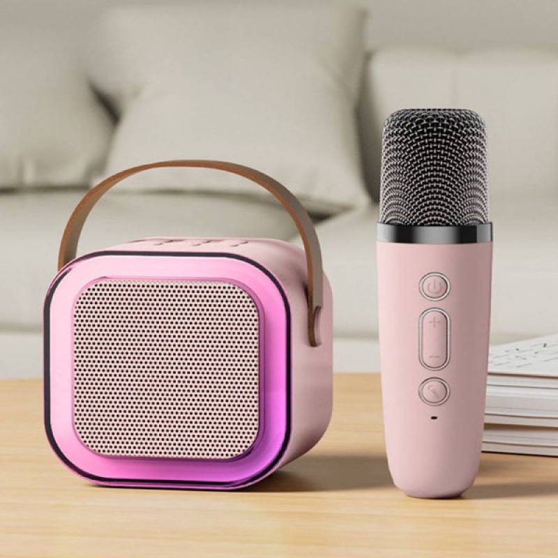 اسپیکر بلوتوثی قابل حمل مدل KARAOKE به همراه میکروفن