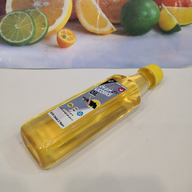 روغن شیرین بیان پامکا مدل پایه حجم 250 میلی لیتر