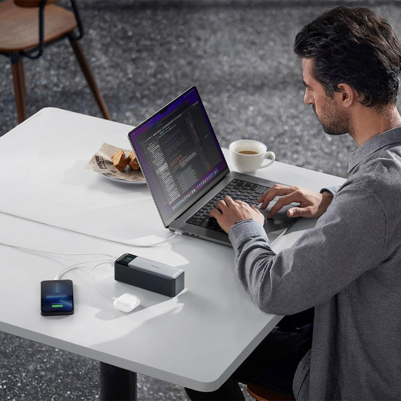 پاوربانک انکر مدل A1289 Anker 737 ظرفیت 24000 میلی آمپر ساعت