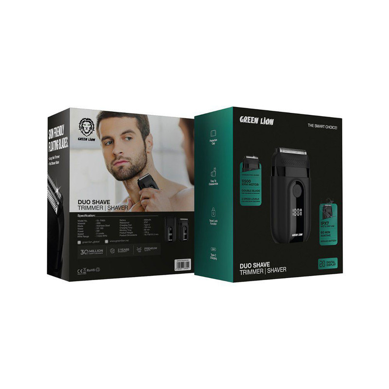 ماشین اصلاح موی صورت شارژی گرین لاین مدل GL-TM55