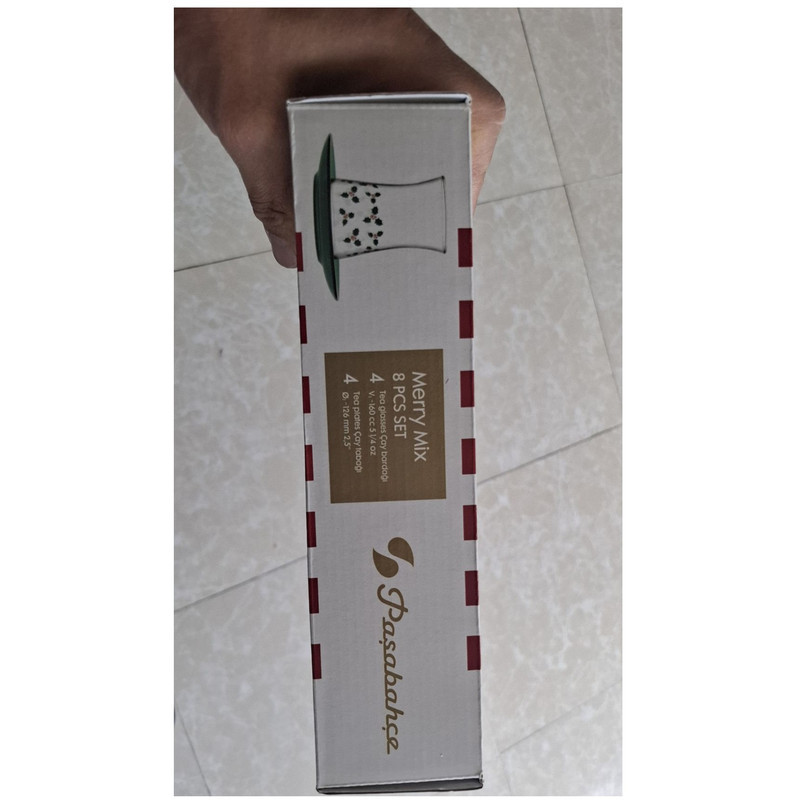 ست فنجان و نعلبکی 8 پارچه پاشاباغچه مدل MERRY MIX هیبلی کد 95290
