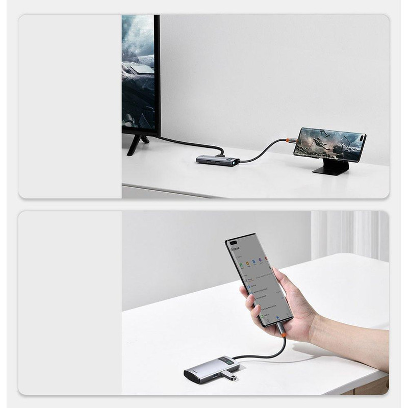 هاب 4 پورت USB-C باسئوس CAHUB-CY0G
