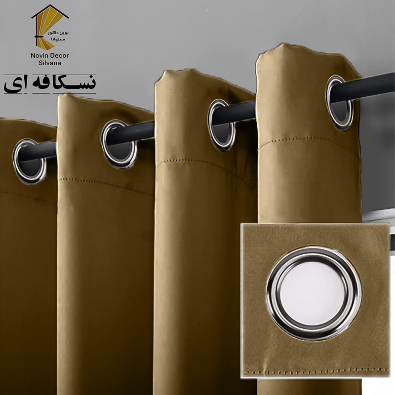 پرده نوین دکور سیلوانا مدل لاکچری 180 _ 1 سایز 180x140 سانتی‌متر