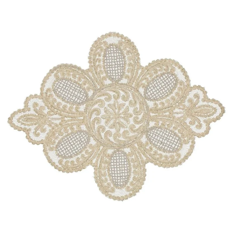 رومیزی مدل لوزی طرح صدف سایز 48x37 سانتی متر