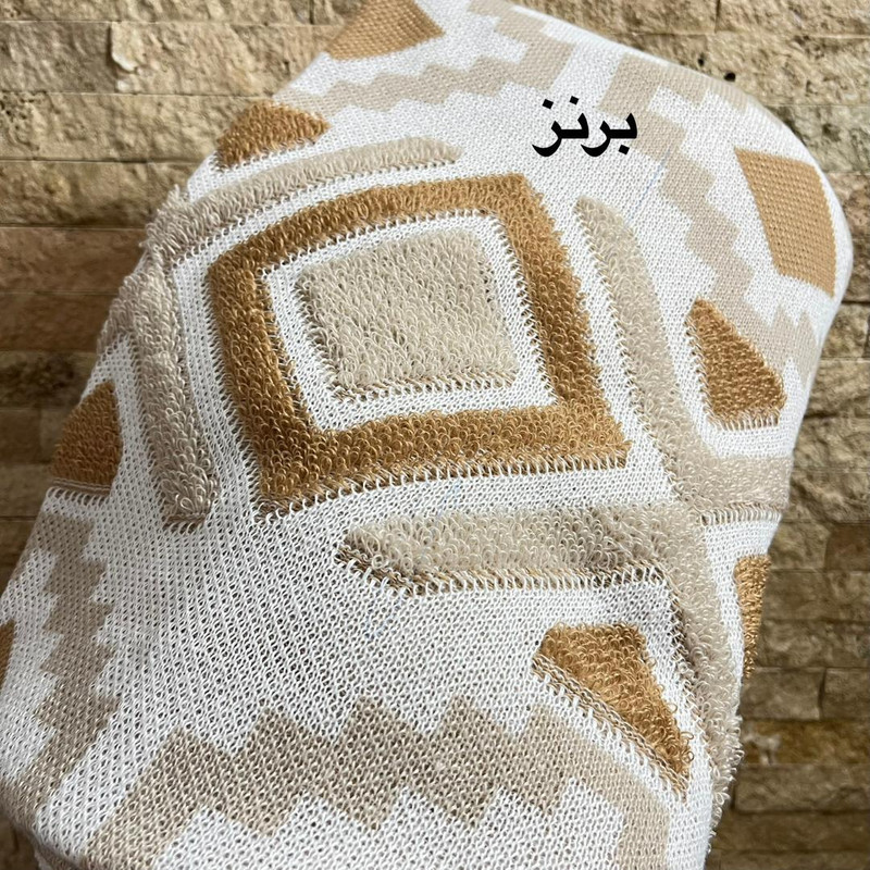 شال مبل مدل پانچدوزی سایز 190×150 سانتیمتر