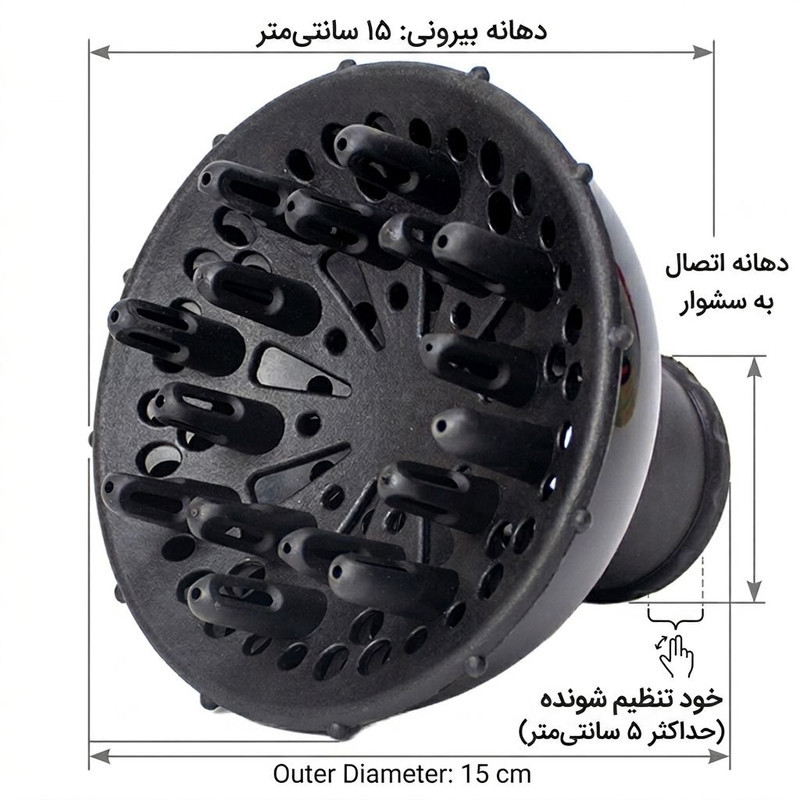 دیسپانسر سشوار ویتک مدل curly hair