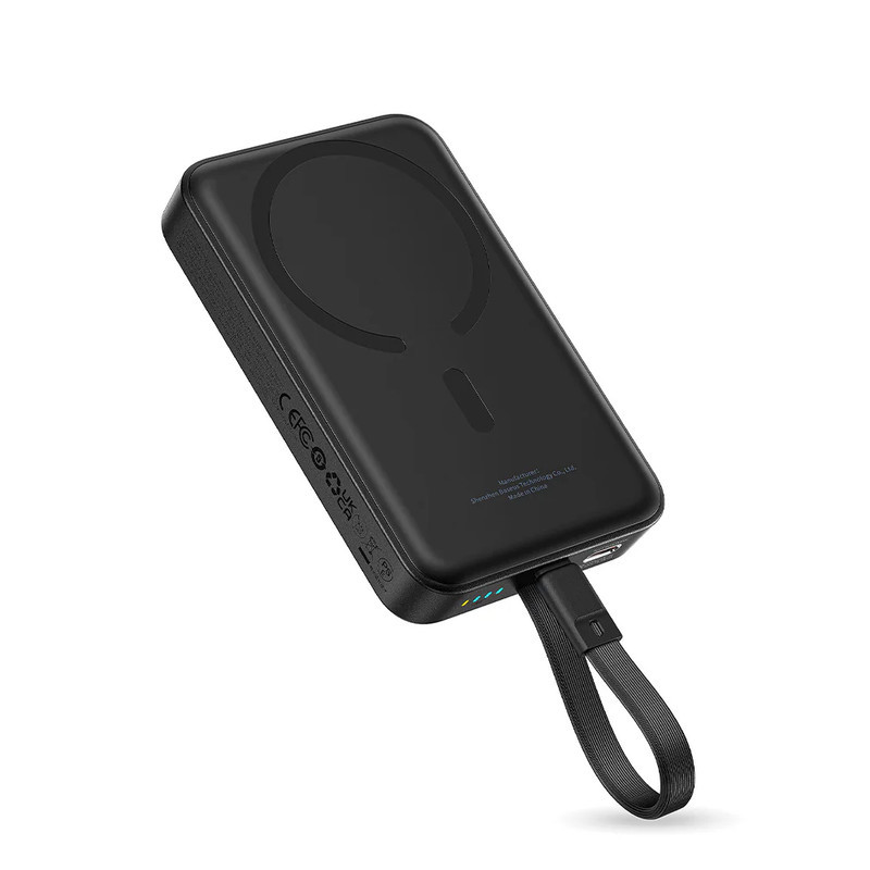 پاوربانک بی‌سیم 30 وات باسئوس مدل Magnetic Mini ظرفیت 10000 میلی آمپر ساعت
