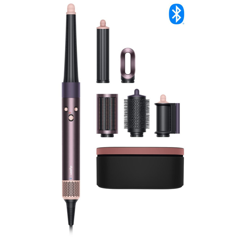 سشوار برس‌دار حالت‌دهنده 1300 وات دایسون مدل Airwrap id HS08 Straight+Wavy، موتور BLDC، وزن 630 گرم، دارای سری شانه‌دار، سری برس‌دار گرد پهن، کیف نگه‌دارنده، خشک‌کن ملایم، متمرکز‌کننده باریک، متمرکز‌کننده پهن با ویژگی فرکنندگی، صاف‌کنندگی، حجم‌دهندگی