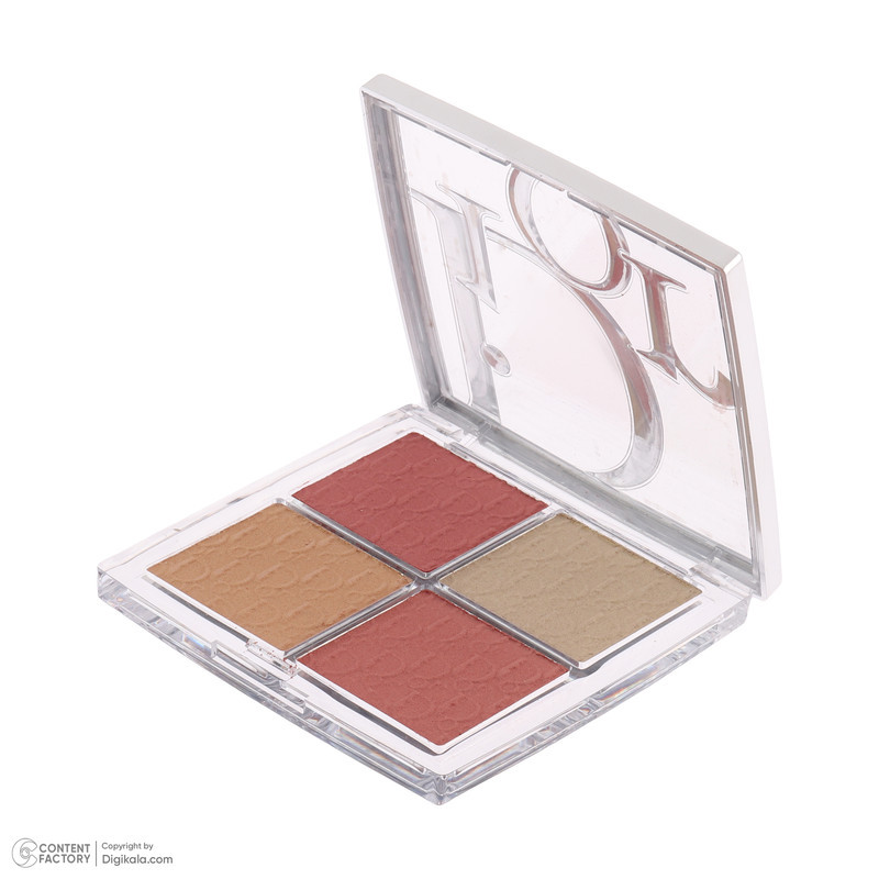 پالت رژ گونه و هایلایتر دیور مدل pearly peach glow وزن 10 گرم با جلوه اکلیلی و پیگمنت بالا