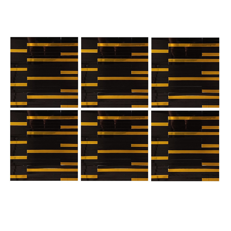 دیوارپوش مدل تایل بین کابینتی پشت چسبدار کد 80019 بسته 6 عددی