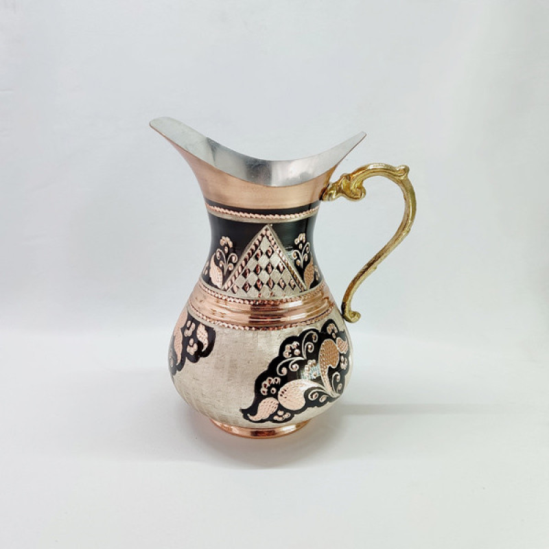 پارچ مسی مدل نقره کوب کد ZH299