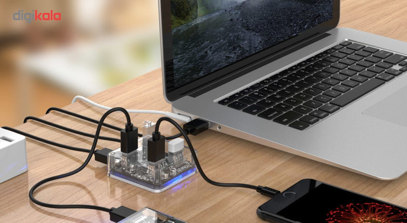 هاب USB 3.0 چهار پورت اوریکو مدل MH4U-U3