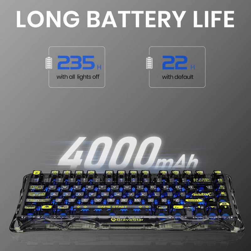 کیبورد گیمینگ گراوا استار مدل Mercury K1 Lite
