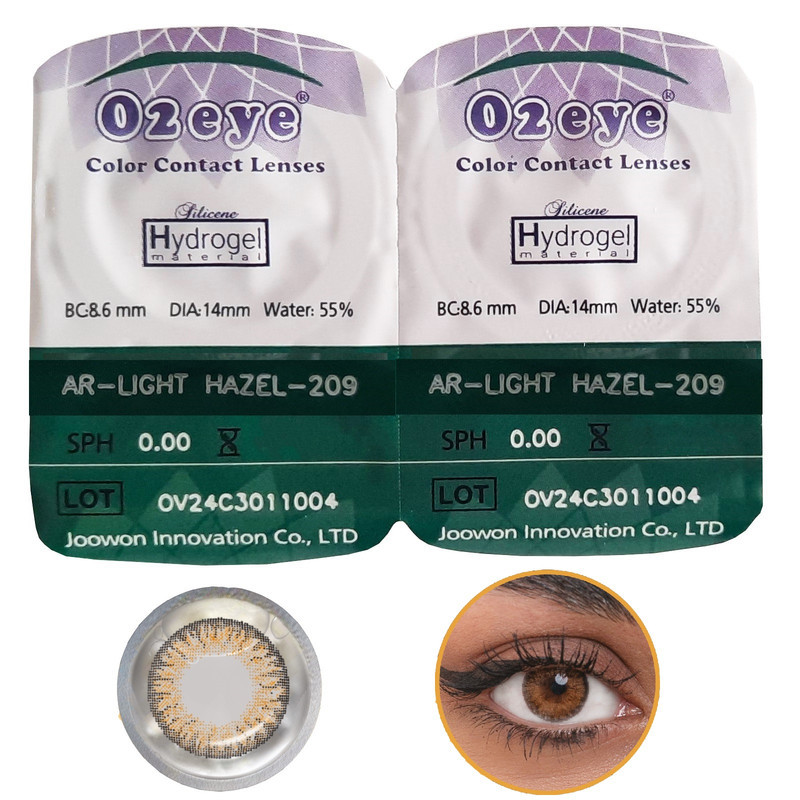 لنز چشم 02آی مدل Hydrogel شماره 209 رنگ عسلی
