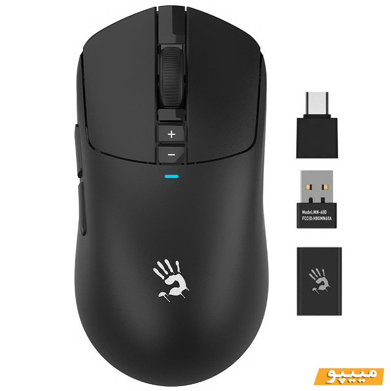 ماوس گیمینگ دوگانه بی‌سیم و باسیم بلادی مدل R_72_ULTRA_DUAL