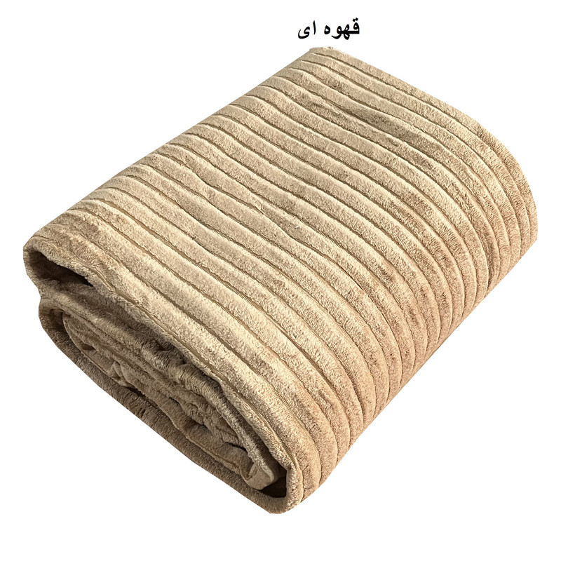 پتو مسافرتی شایسته مدل پلیسه کرکره ای سایز 160x205 سانتی متر