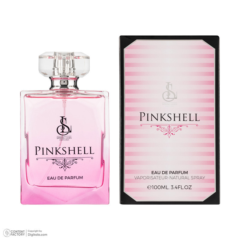 ادوپرفیوم زنانه اسپرینگ لیلیز مدل Pinkshell با رایحه خنک حجم 100 میلی لیتر