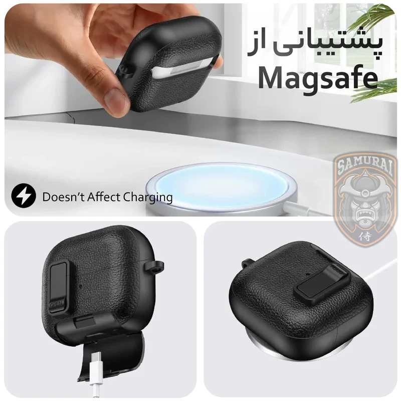 کاور سامورایی مدل Quad-41 مناسب برای کیس هدفون سامسونگ Galaxy Buds 3 Pro  Buds 3  Buds 3 FE
