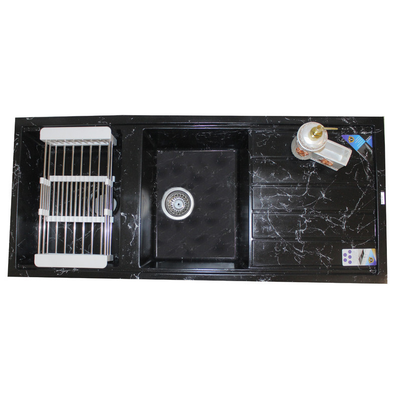 سینک ظرفشویی پارادایز مدل FOURLINEBL206 توکار