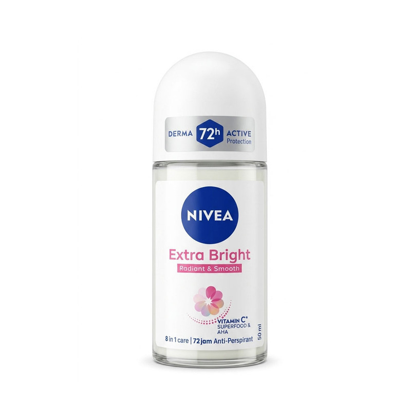 رول ضد تعریق زنانه نیوآ مدل Extra Bright Radiant & Smooth با رایحه مرکبات حجم 50 میلی‌لیتر