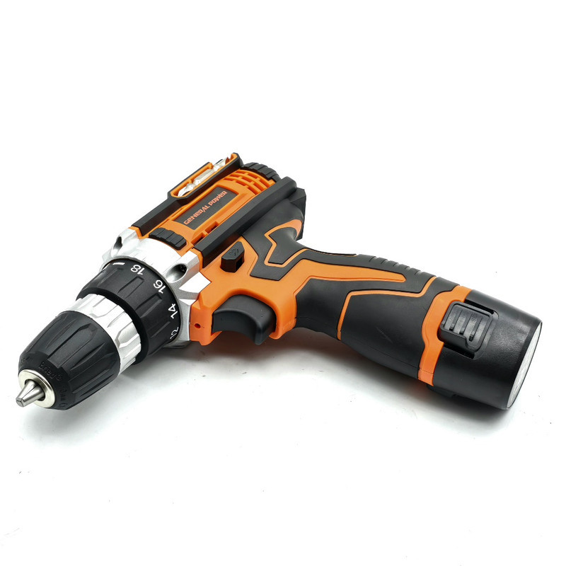 دریل پیچ گوشتی شارژی سه نظام 10 میلیمتری 18 ولت ژنرال پاور مدل PTCD-12D02.3