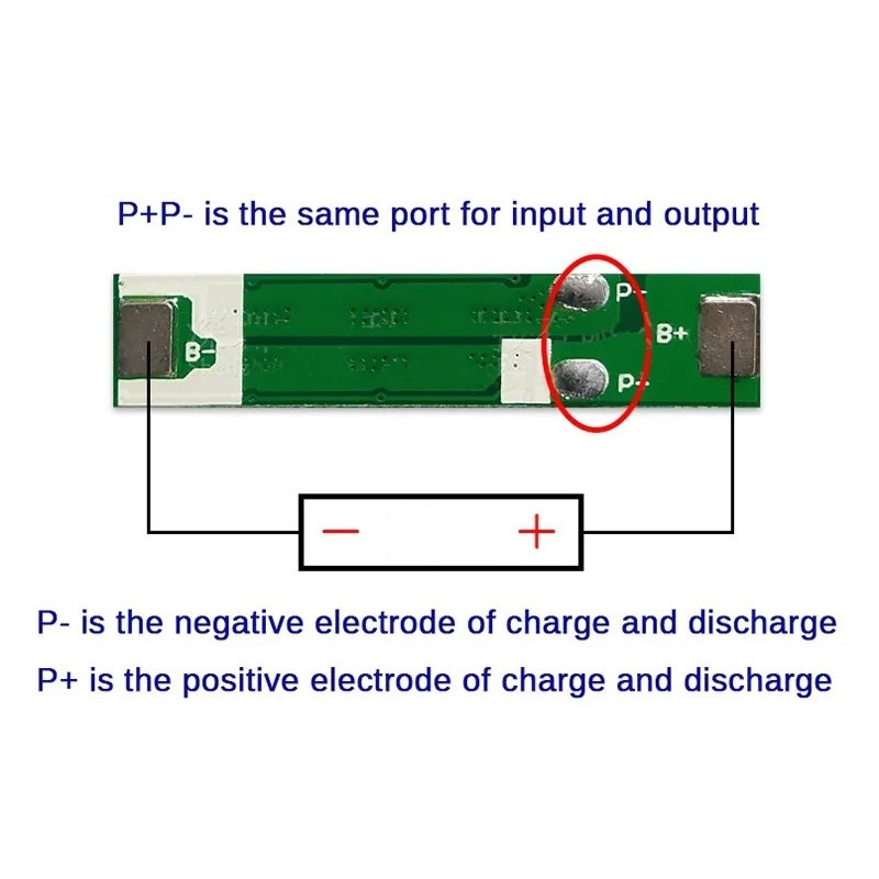 ماژول شارژ و دشارژ  باتری لیتیومی تک سل مدل BMS-12A