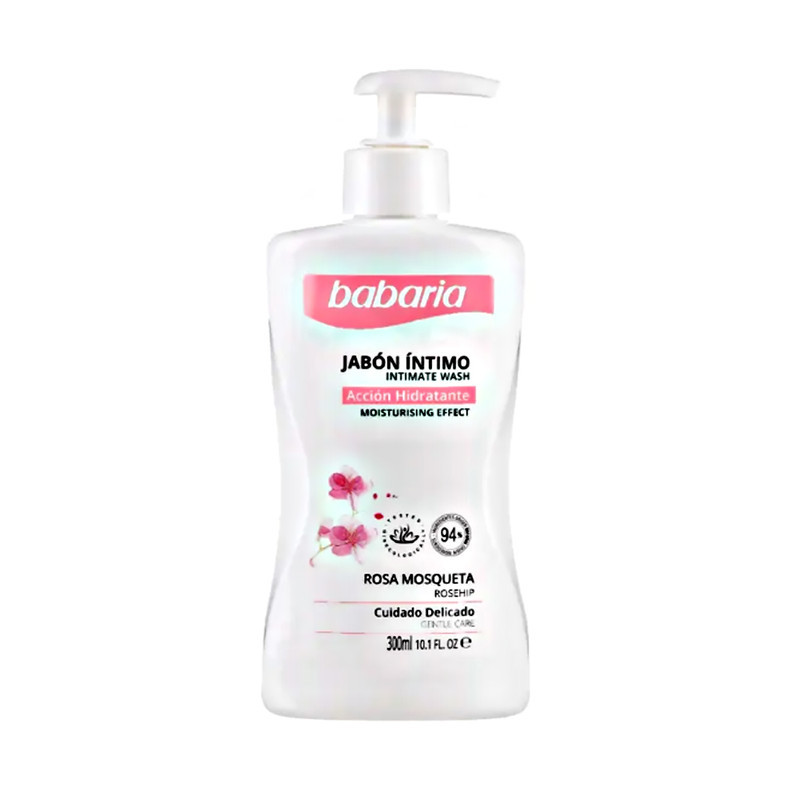 ژل بهداشتی بانوان باباریا مدل Jabon Intimo rosa حجم 300 میلی‌لیتر