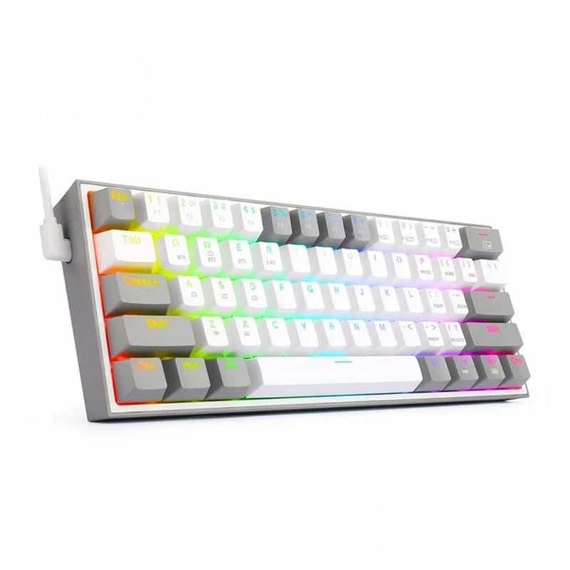 کیبورد گیمینگ ردراگون مدل K617 FIZZ، سوییچ مکانیکال قرمز، Tenkeyless، نورپردازی RGB