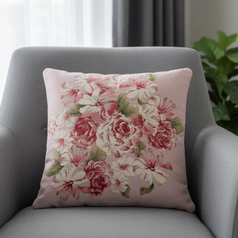 کاور کوسن انگلیش هوم مدل Dreamy Roses سایز 45x45 سانتی متر